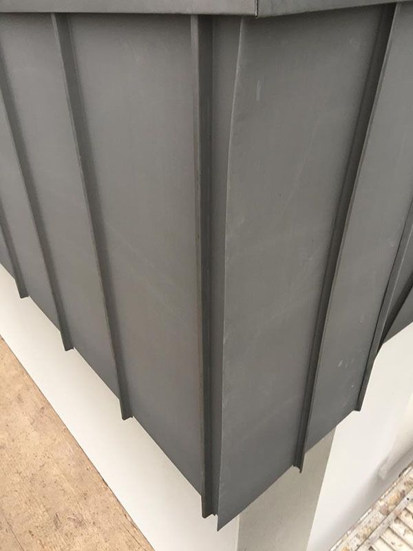 Bardage à joints debout quartz