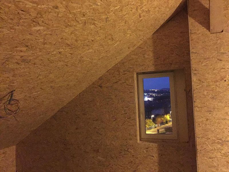 Isolation et habillage en panneaux OSB