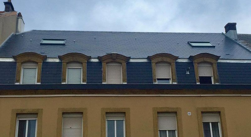 Toiture en ardoises fibre-ciment